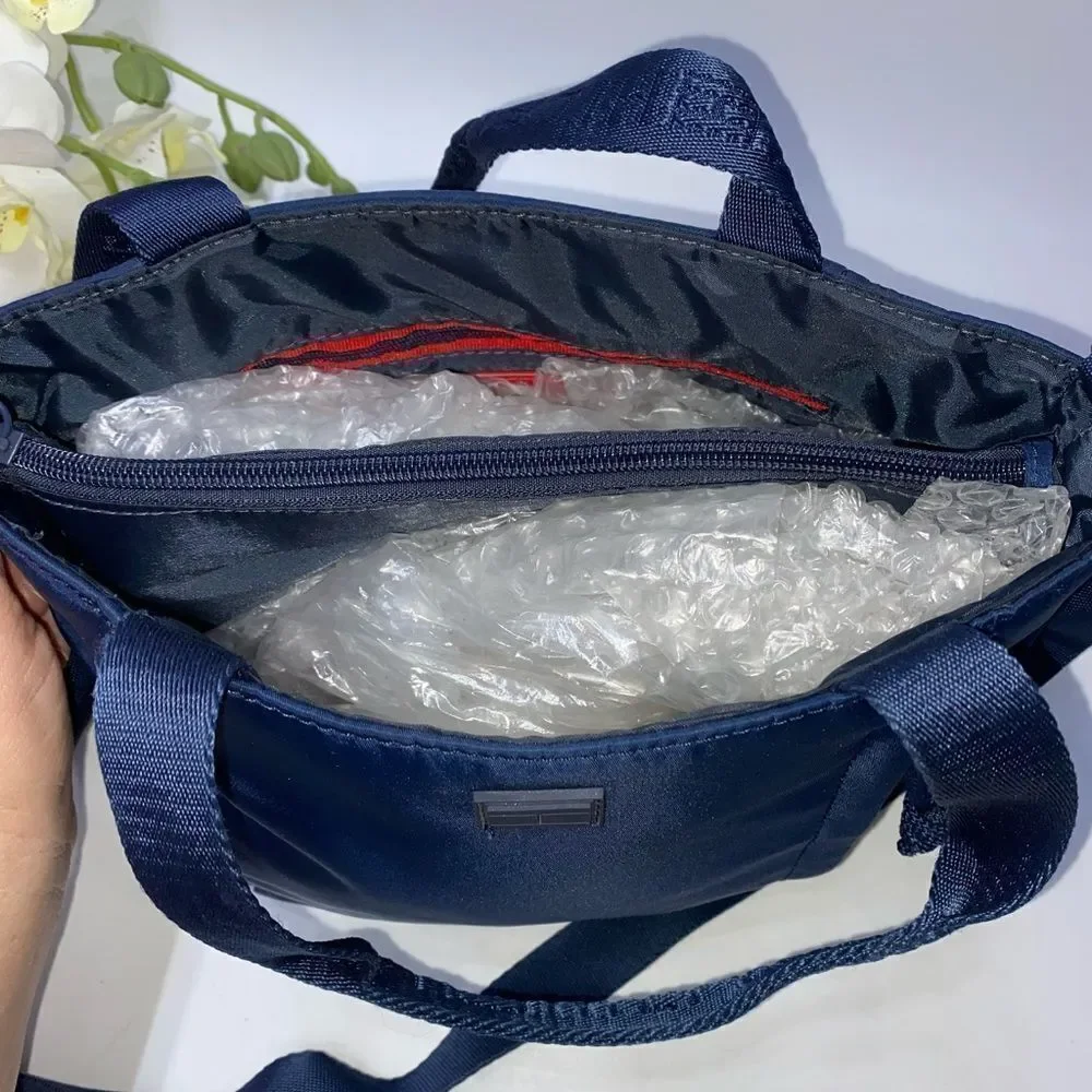 Tommy Hilfiger Canvas Tote Blue Small